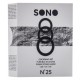 Lot of 3 Black Sono Cockrings N°25