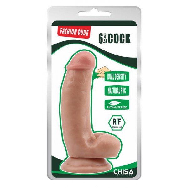 Dildo Fashion Dude gebogen met zuignap 14 x 3.7cm