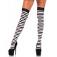 Striped stockings - Black / White