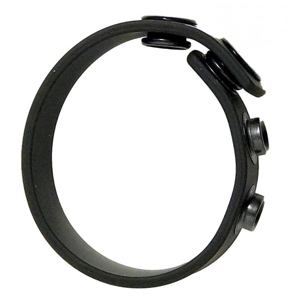 Bracelete de Silicone Preto para Galo