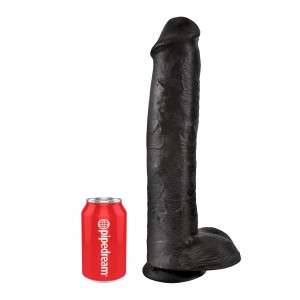 King Cock Dildo XXL King Cock 35 x 8 cm Noir