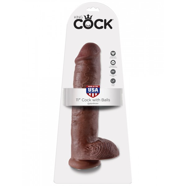 Consolador King Cock 24 x 6 cm Marrón