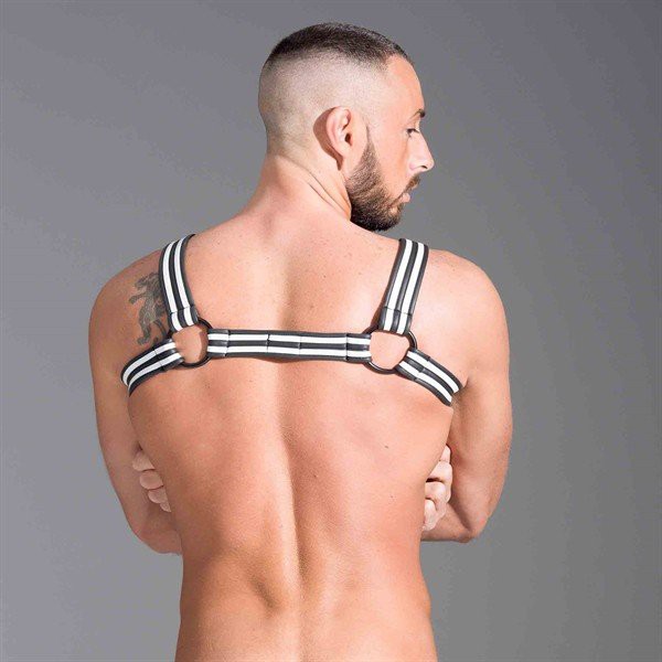 Neoprene Bulldog Harness - White