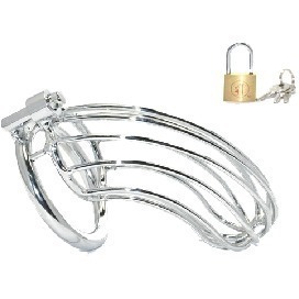 Metal Chastity Cage Grid 12 x 3.5cm