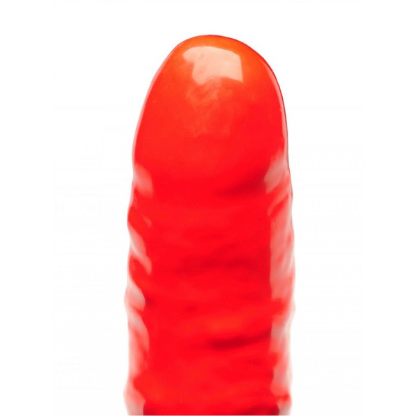 Rode opblaasbare dildo 16 x 4.5cm