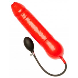 MK Toys Dildo Insuflável Vermelho 30 x 7cm