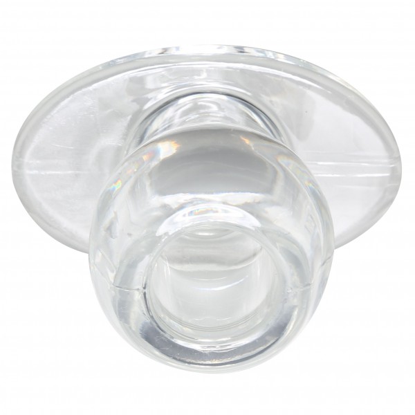 Ass Tunnel Plug Silikon Transparent Extra Large 9 x 7 cm