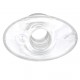 Ass Tunnel Plug Silicone Clear Extra Large 9 x 7 cm