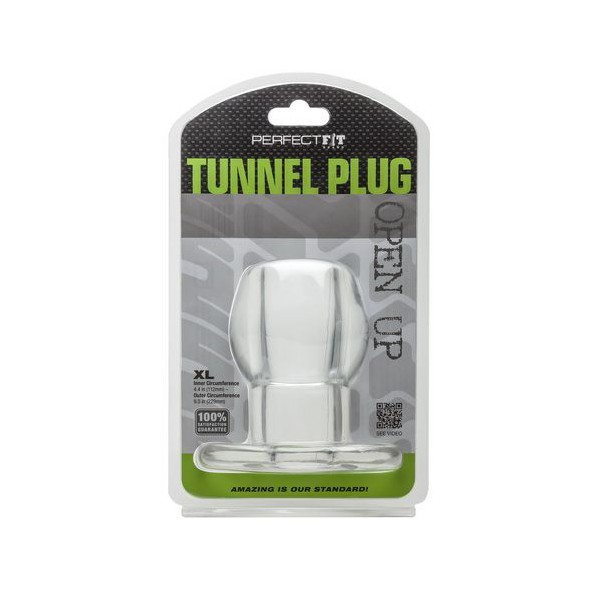 Arsch-Tunnel-Plug Silikon Klar Extra Groß 9 x 7 cm
