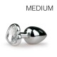 Silver Heart Jewelry Plug - MEDIUM 7.1 x 3.2 cm