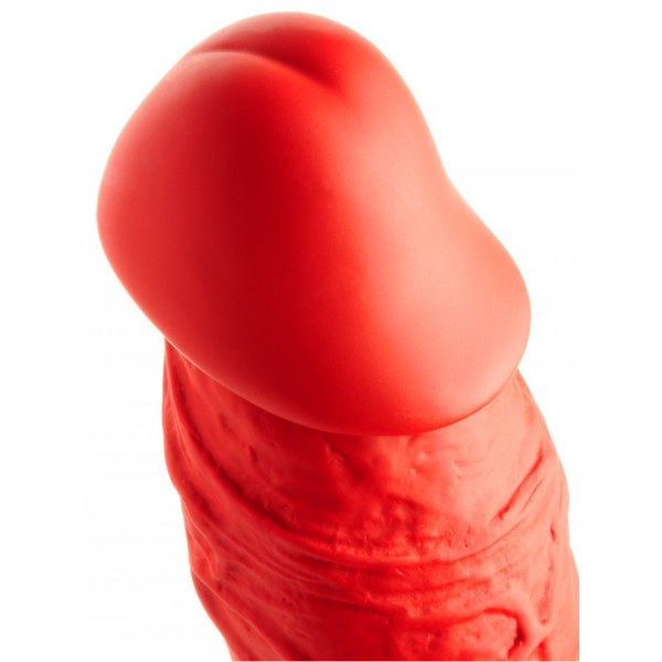 Dildo doppio elastico N°77 62 x 6,2 cm rosso