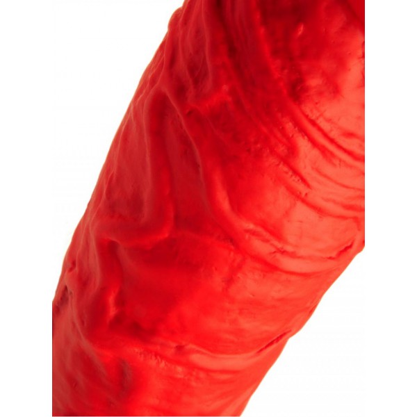 Dildo doppio elastico N°77 62 x 6,2 cm rosso