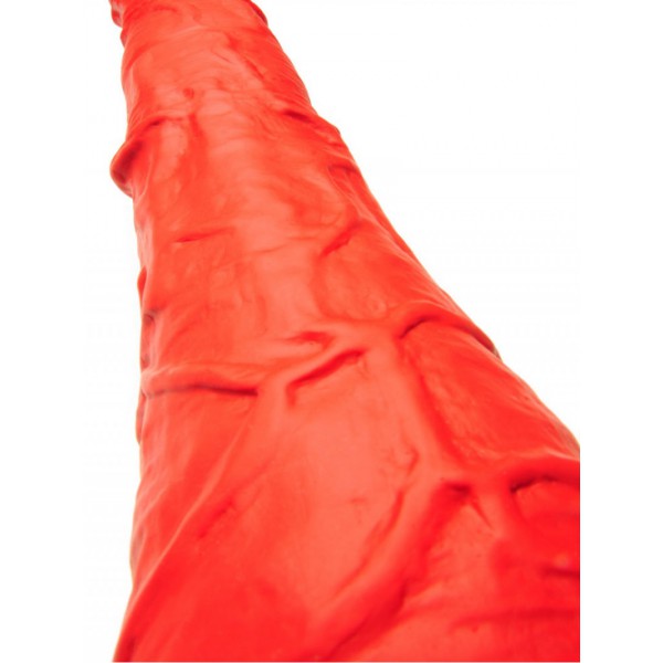 Dildo doppio elastico N°77 62 x 6,2 cm rosso