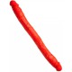 Dildo de alongamento duplo N°77 62 x 6,2cm Vermelho