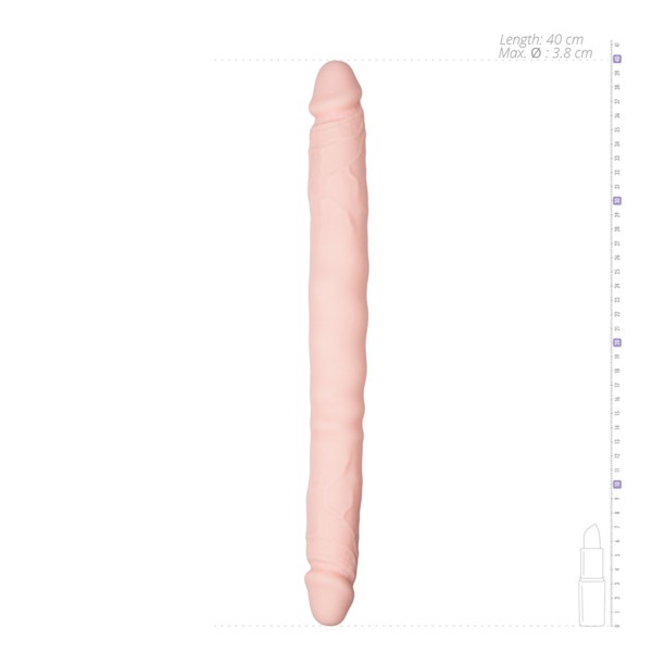 Realistische dubbele dildo 40 x 4 cm