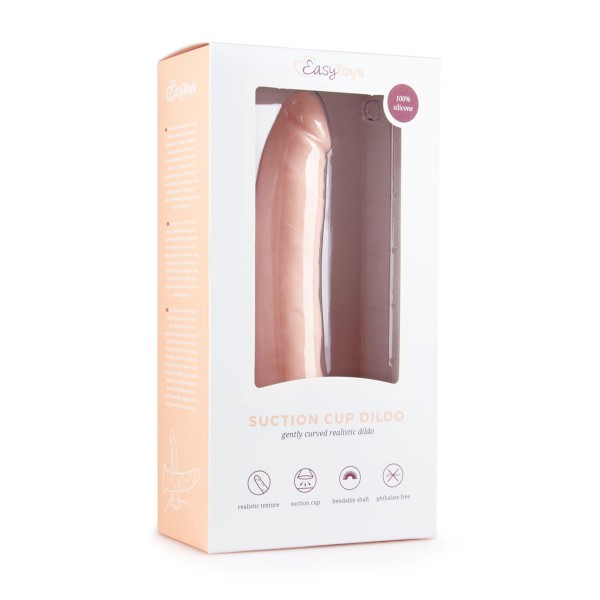 Dildo mit Saugnapf Gebogene Form 19 x 4,5cm