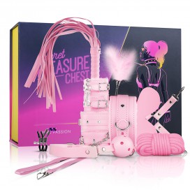 Secret Pleasure Chest Coffret BDSM Pink Passion - 10 pièces