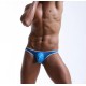 Transparenter String Stripe Blau