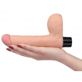 Vibrierender Dildo mit Real Soft Stipendien 14 x 4cm