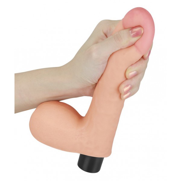 Dildo vibrante con borsetta Real Soft 14 x 4 cm