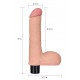 Vibrating dildo with Real Soft purse 14 x 4cm