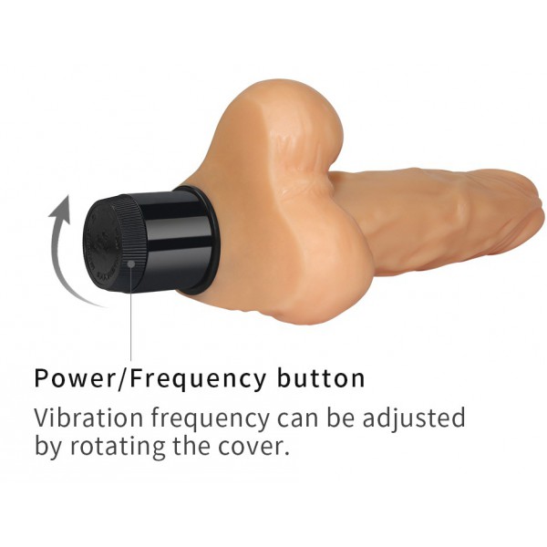 Real Feel Vibrating Dildo 13.5 x 3.5cm Chair