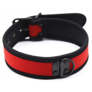 Kinky Puppy Collana PUPPY Neoprene Rosso