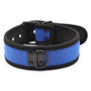 Kinky Puppy Collar de neopreno azul