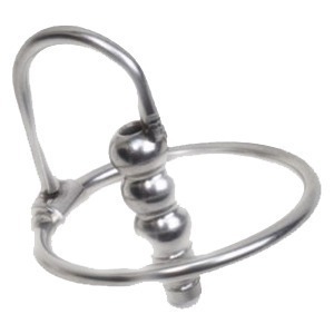 Stainless Steel Plug Penis Ribbed  Stretcher 7mm