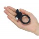 Power Clit HEART Vibrating Ring - Black