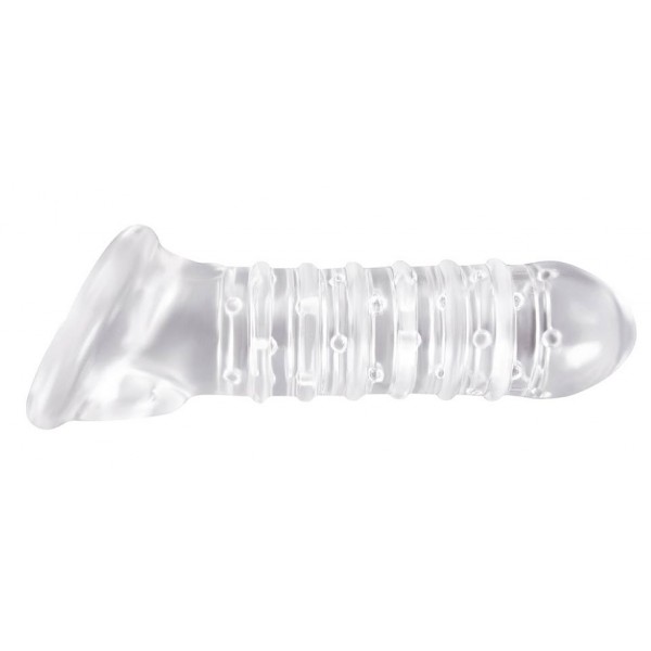 Funda para el pene RIBBED Renegade Transparente 16 x 4 cm