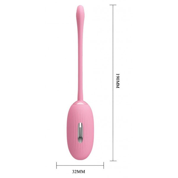 Uovo senza fili rosa Shock Fun - 19 x 3,2 cm