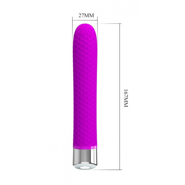 Vibrador Reginald 16,5 x 2,7 cm - Púrpura 