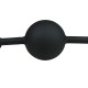 Flexible gag with silicone ball Black