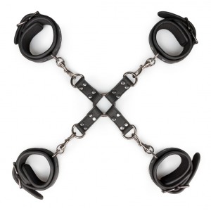 EasyToys Fetish Collection Set of 4 handcuffs with cross