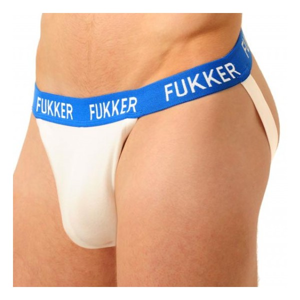 Jockstrap Fukker Weiß und blau