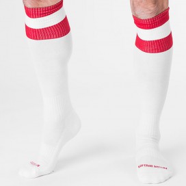 Weiße Fußball-Socken