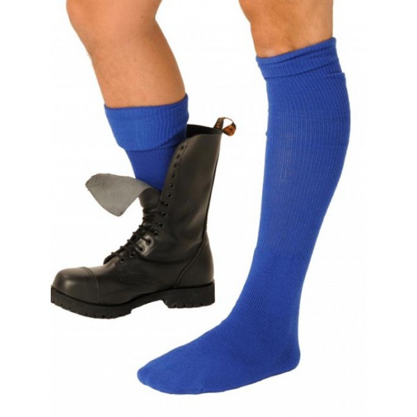 Blaue Stiefel Socken