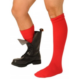 Rote Boot-Socken