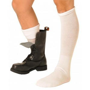 Fist Weiße Boot-Socken