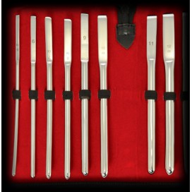 Stainless Steel Set of 8 rods for urethra 5 to 12mm