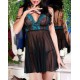 Maisha Babydoll - Black and blue