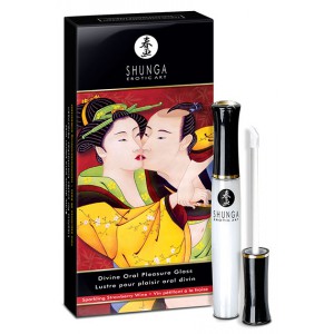 Shunga Gloss Plaisir Divin - Mousserende Aardbeienwijn