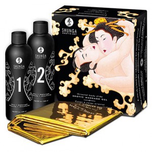 Shunga Body to Body Mask Set - MELON and MANGO 200ml