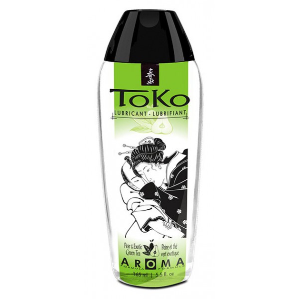 Lubrifiant aromatisé Shunga TOKO Poire et Thé vert exotique 165mL