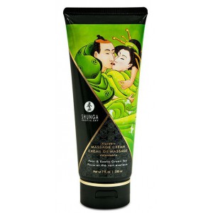 Shunga Exotische Massagecreme BIRNE und GRÜNER TEE - 200ml