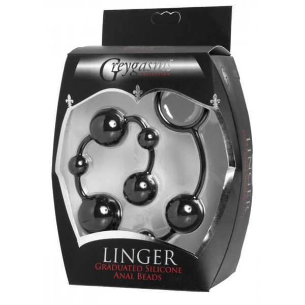 Linger Silicone anaal rozenkrans 28cm