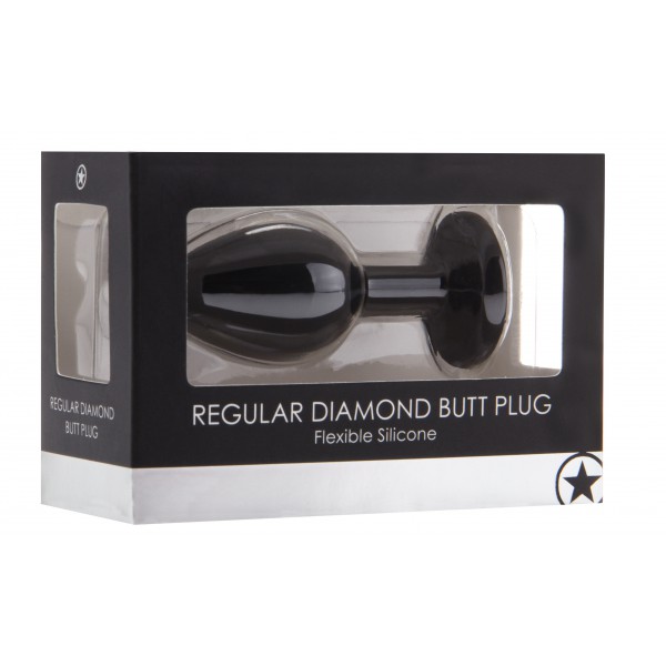 Plug Diamond Regular – 6.5 x 2.8 cm Noir