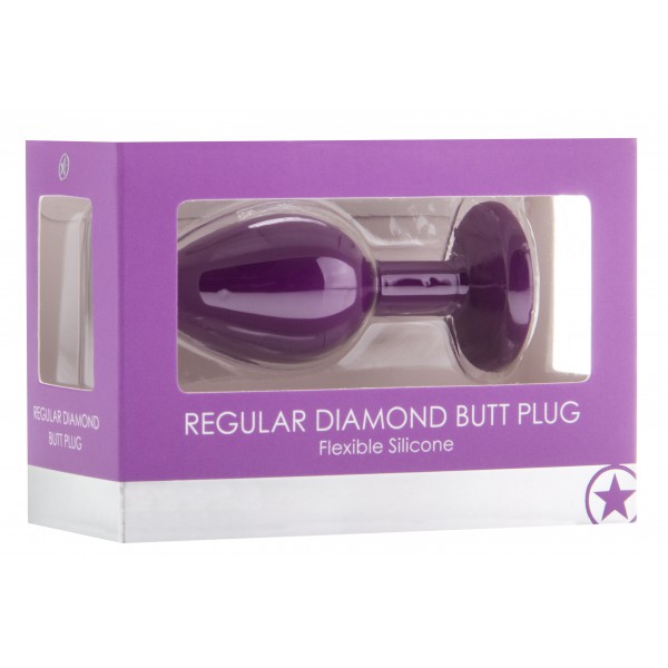 Plug Diamond SMALL – 6.5 x 2.8 cm Violet
