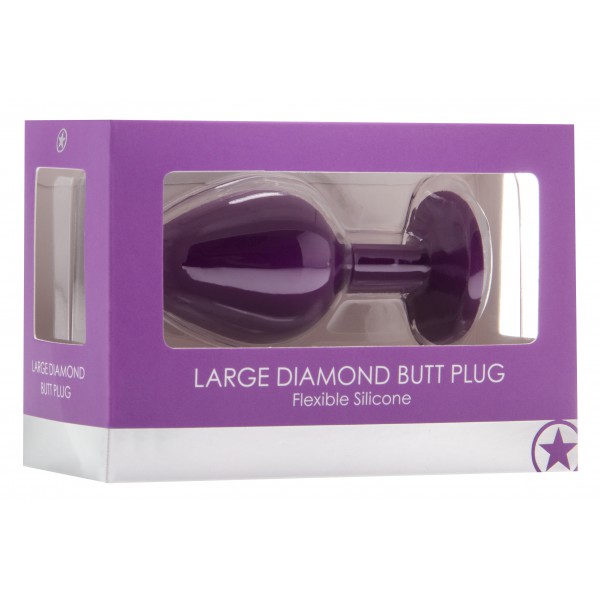 Plug Diamond MEDIUM – 7 x 3.5 cm Violet